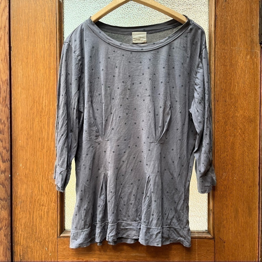 T.La Pleated Cotton Top